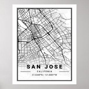 San Jose California USA Reisen Poster