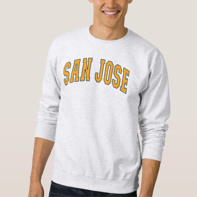 San Jose California Varsity College Style Sweatshirt (Vorderseite)
