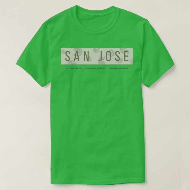 SAN JOSE California Willow Glen Almaden Valle Cam T-Shirt (Design vorne)