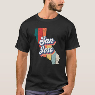 San Jose City Retro Vintage Heimat Kalifornien T-Shirt