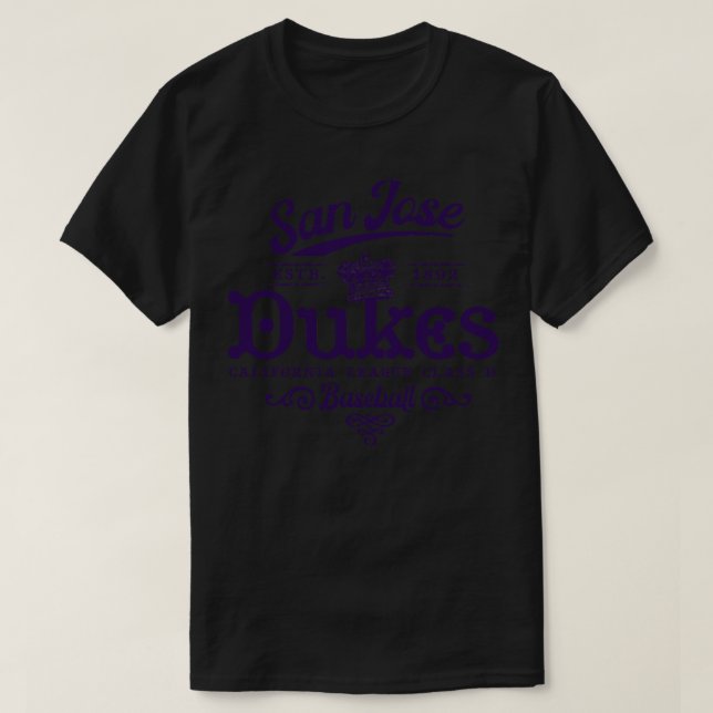 San Jose Dukes Baseball T-Shirt (Design vorne)