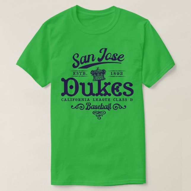 San Jose Dukes Baseball T-Shirt (Design vorne)
