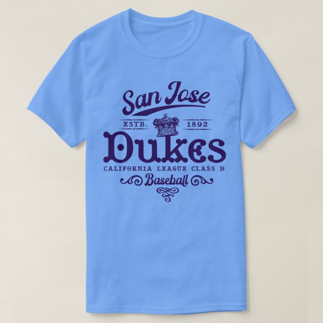 San Jose Dukes Baseball T-Shirt (Design vorne)