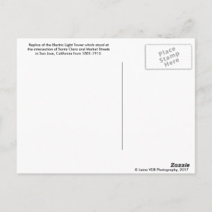 San Jose Electric Light Tower Postkarte