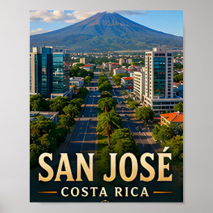 San José Grüne Täler und costa-ricanische Schönhei Poster