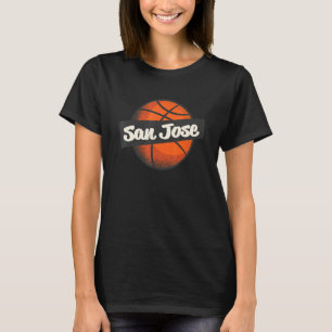 San Jose Heimat Basketball Sportball T-Shirt