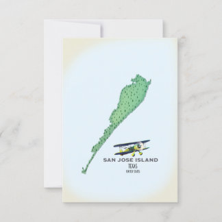 San José Island Texas USA Karte