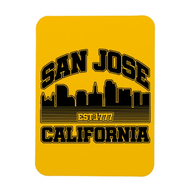 San Jose, Kalifornien Magnet (Vertikal)