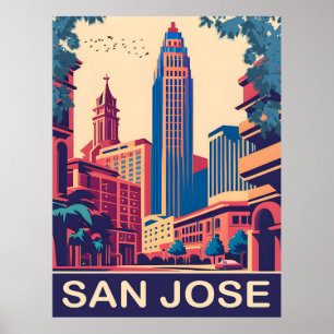 San Jose, Kalifornien, Reisen Poster