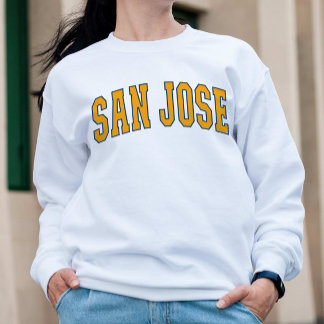 San Jose Kalifornien Vintage College-Stil Sweatshirt