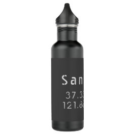 San Jose Latitude Longitude Edelstahlflasche