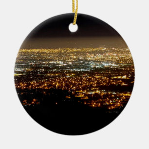 San Jose Night Skyline Keramik Ornament