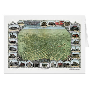 San Jose, panoramische Karte CAs - 1901