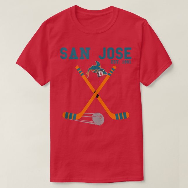 San Jose Sports Team Est 1991 Neuheit Athletic Sha T-Shirt (Design vorne)