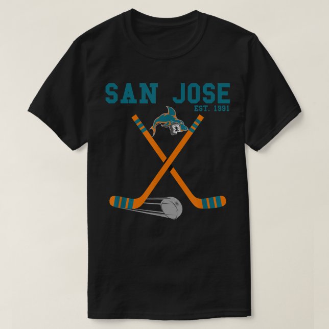 San Jose Sports Team Est 1991 Neuheit Athletic Sha T-Shirt (Design vorne)