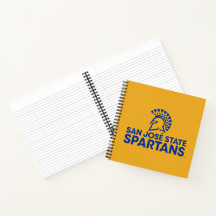 San Jose Staat Spartans Carbon Fibre Muster Notizbuch