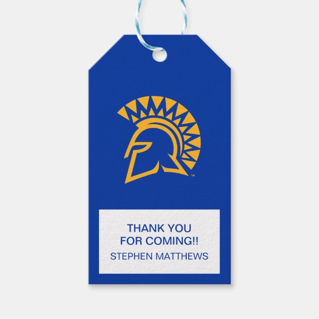 San Jose Staat Spartans Geschenkanhänger (Vorderseite)