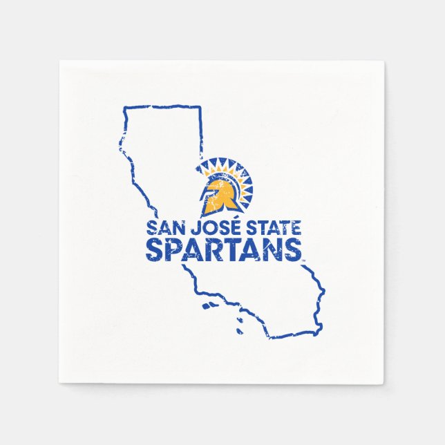 San Jose Staat Spartans Liebe Serviette (Vorderseite)