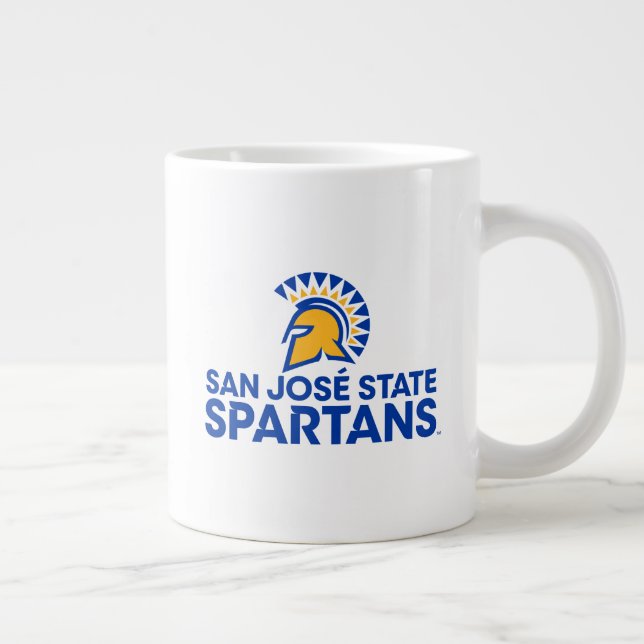 San Jose Staat Spartans Logo Jumbo-Tasse (Rechts)