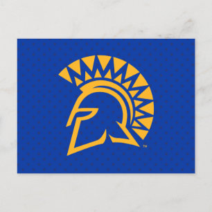 San Jose Staat Spartans Polka Dot Pattern Einladungspostkarte