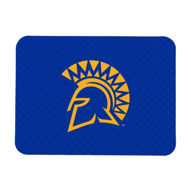 San Jose Staat Spartans Polka Dot Pattern Magnet (Horizontal)