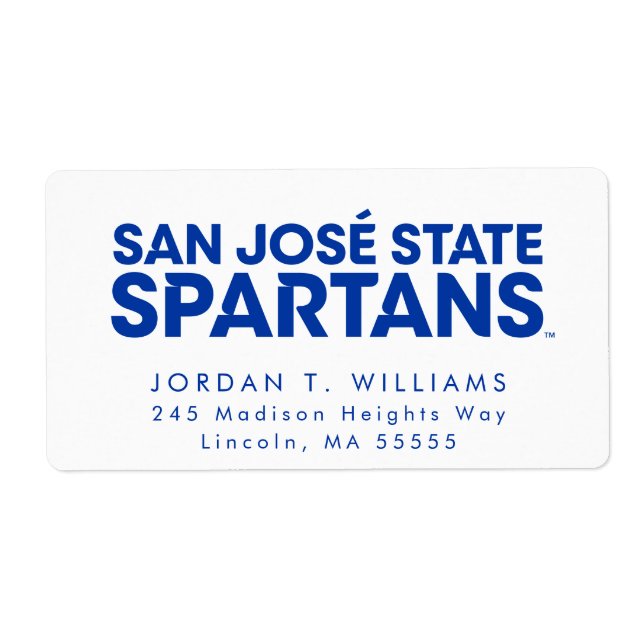 San Jose Staat Spartans Wordmark (Vorne)
