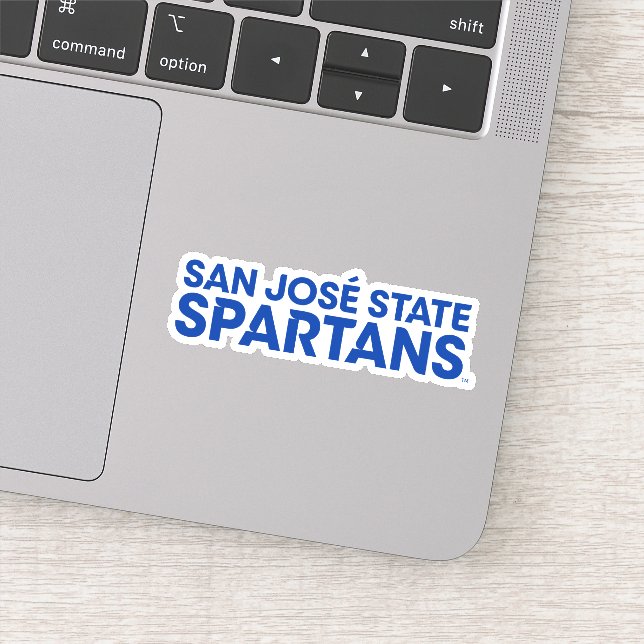 San Jose Staat Spartans Wordmark Aufkleber (Detail)