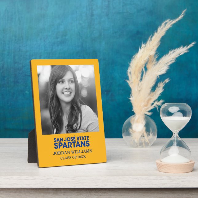 San Jose Staat Spartans Wordmark Fotoplatte (Seite)