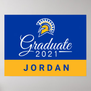 San Jose State Spartans 2021 Absolvent Poster