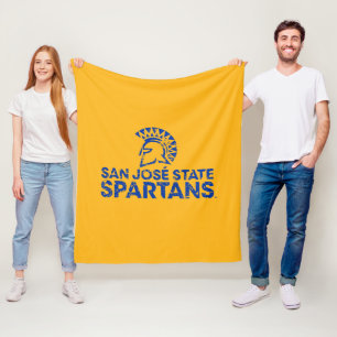 San Jose State Spartans Logo Wortmarke abgenutzt Fleecedecke