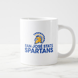 San Jose State Spartans Logo Wortmarke abgenutzt Jumbo-Tasse