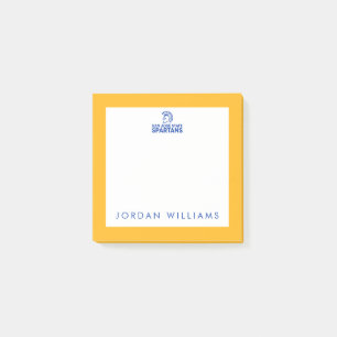 San Jose State Spartans Logo Wortmarke abgenutzt Post-it Klebezettel