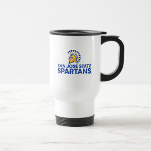 San Jose State Spartans Logo Wortmarke abgenutzt Reisebecher