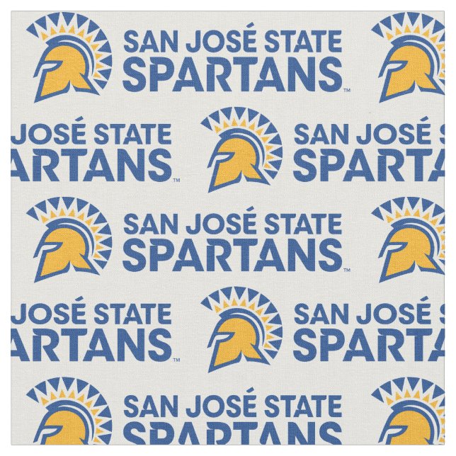 San Jose State Spartans Logo-Wortmarke Stoff (Nahaufnahme)