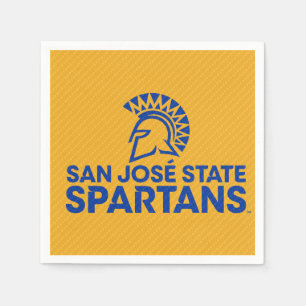San- JoseStaat Spartans Kohlenstoff-Faser-Muster Serviette