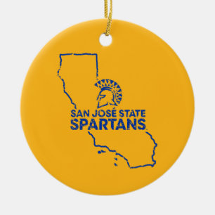 San- JoseStaat Spartans Liebe Keramik Ornament