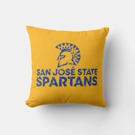 San- JoseStaat Spartans Logo Wordmark beunruhigt Kissen