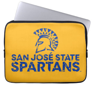 San- JoseStaat Spartans Logo Wordmark beunruhigt Laptopschutzhülle