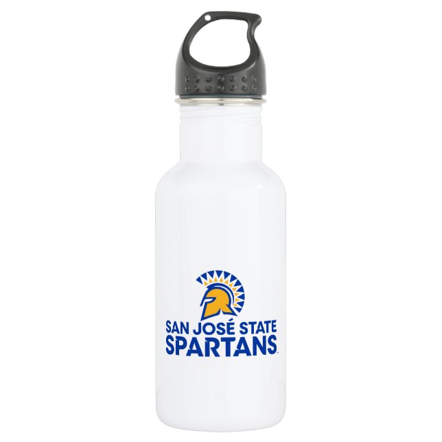 San- JoseStaat Spartans Logo Wordmark Edelstahlflasche (Vorderseite)