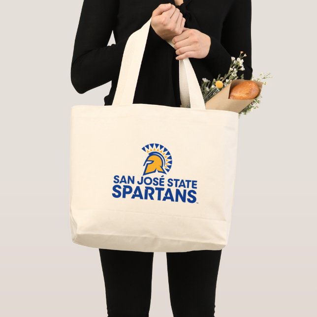 San- JoseStaat Spartans Logo Wordmark Jumbo Stoffbeutel (Vorderseite (Produkt))