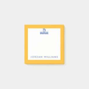 San- JoseStaat Spartans Logo Wordmark Post-it Klebezettel