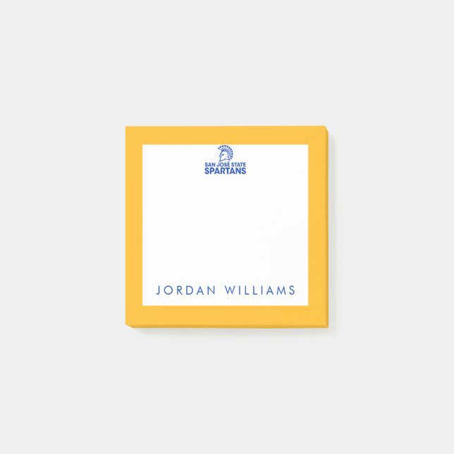 San- JoseStaat Spartans Logo Wordmark Post-it Klebezettel (Vorderseite)