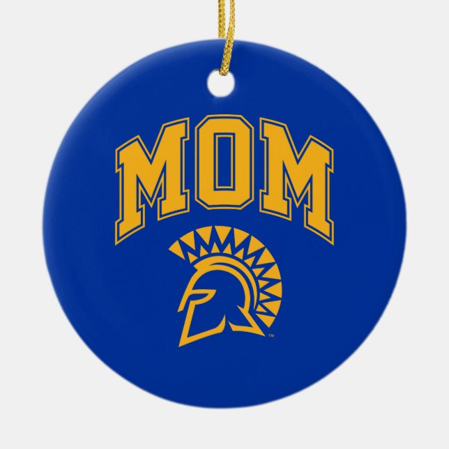 San- JoseStaat Spartans Mama Keramik Ornament (Vorne)
