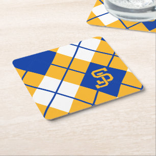 San- JoseStaat Spartans Raute Rechteckiger Pappuntersetzer