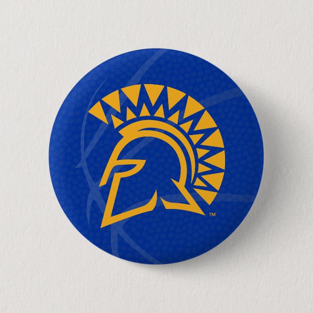 San- JoseStaat Spartans Staats-Basketball Button (Vorderseite)