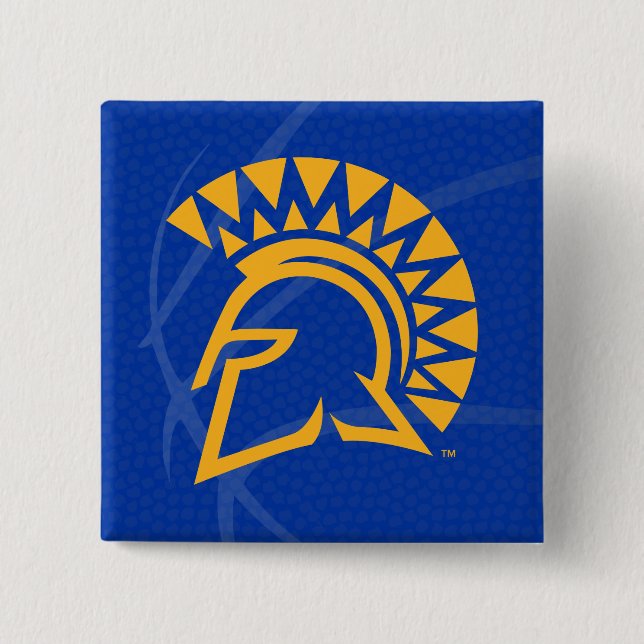 San- JoseStaat Spartans Staats-Basketball Button (Vorderseite)