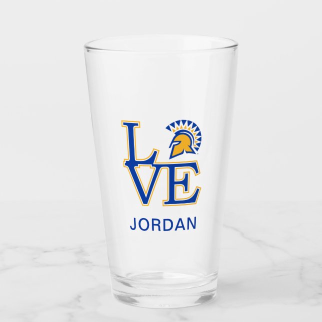 San- JoseStaats-Liebe Glas (Vorderseite)