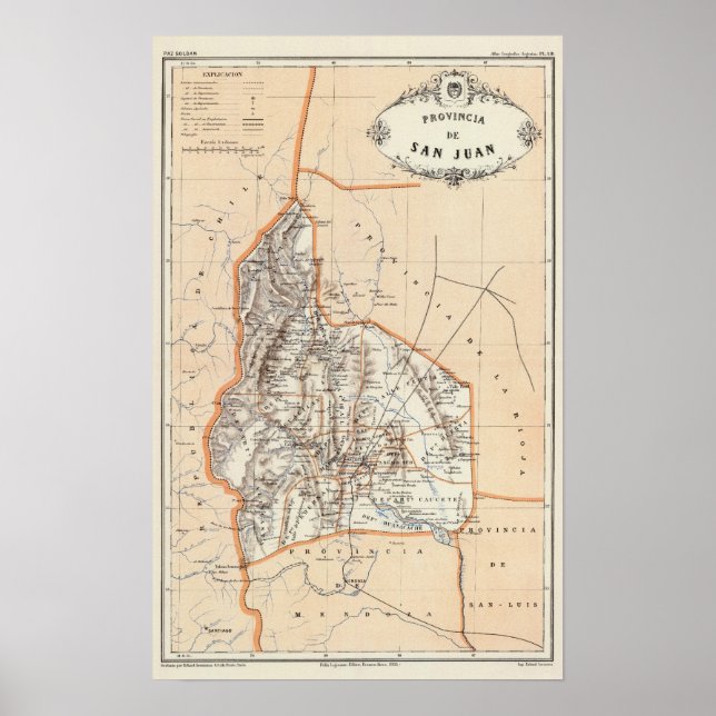 San Juan, Argentinien Poster (Vorne)