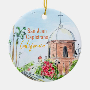 San Juan Capistrano California Schmuck Keramik Ornament