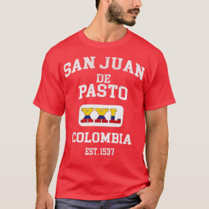 San Juan de Pasto Colombia XXL Athletisches Design T-Shirt